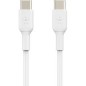 Belkin BoostCharge USB Type-C kabel 1m Hvid